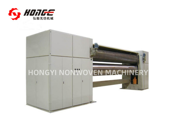 CE Dwa rolki niewprowadzone Kalender Hot Roller Machine dla cieplnej wiązania Watówka Linia produkcyjna