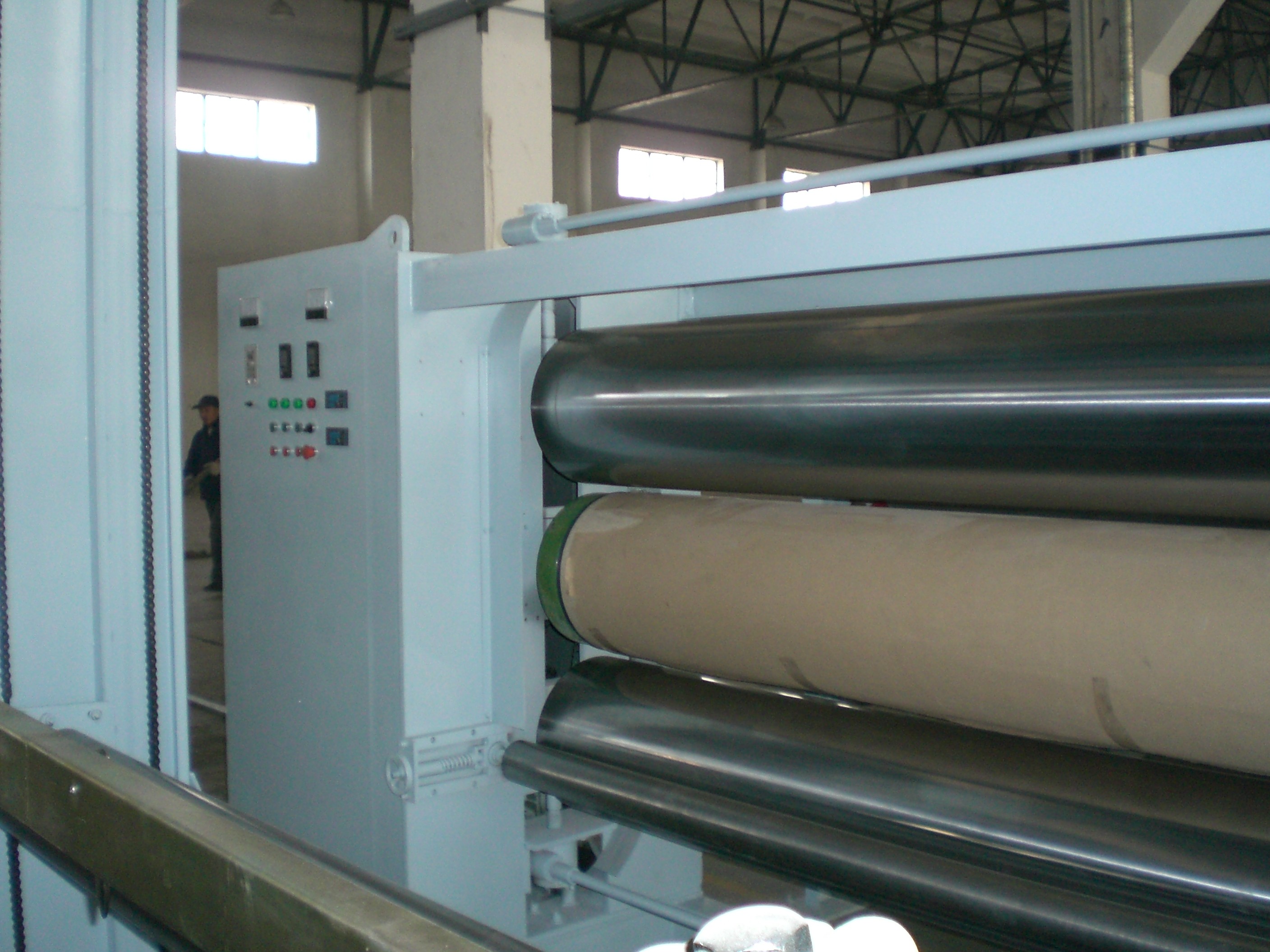 Profesjonalny 5,5 M Tkanina Trzy Rolki Kalandrowe maszyny, Nonwoven Fabric Making Machine